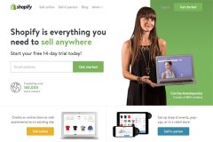 Shopify，一枚簡潔清新的國外電子商務平臺網站